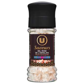 Image de U SAVEURS
Moulin rechargeable sel rose d'Himalaya