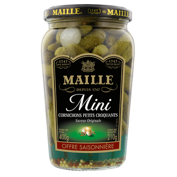Maille Cornichons Mini Recette Classique Maille, Bocal De 370g