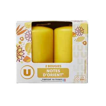 Image de U
Bougie 48x80mm notes d'Orient