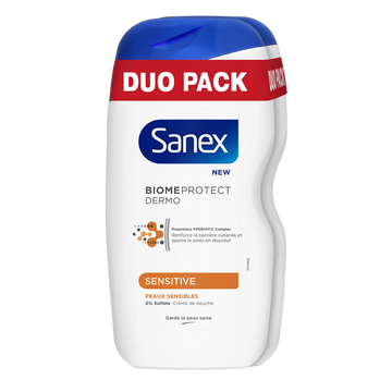 Sanex Gel Douche Dermo Sensitive Sanex 2x450 Ml