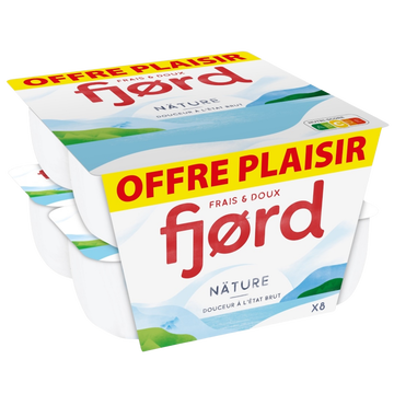 Danone Spécialité Laitière Nature Fjord, 8x125g Offre Plaisir