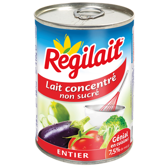 Image de Lait concentré non sucré entier REGILAIT, boîte