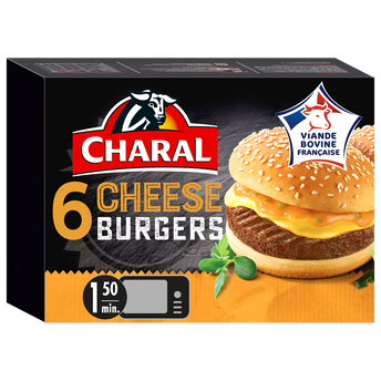 Image de Cheeseburger CHARAL, 6x140g