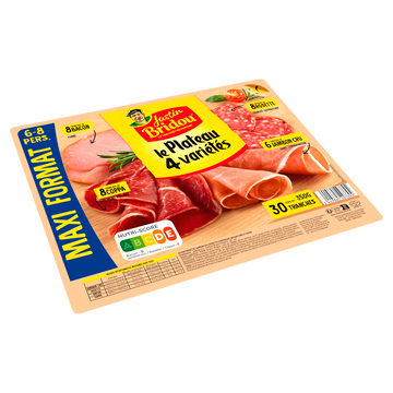 Justin Bridou Assortiment Jambon Cru,rosette Supérieure, Bacon Fumé Et Coppa Justinbridou 350g