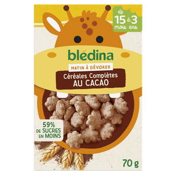 Image de Céréales bébé complètes au cacao dès 15 mois BLEDINA