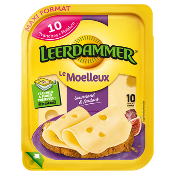 Image de Fromage lait pasteurisé portion le moelleux 29,5%MG LEERDAMMER