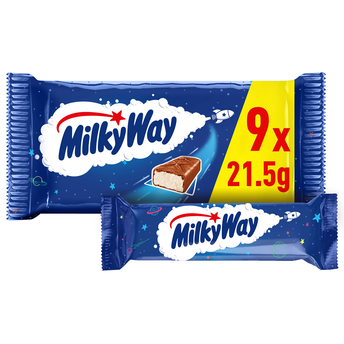 Image de Bouchées chocolat MILKY WAY pack barres x9