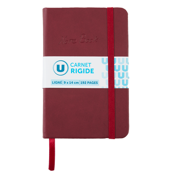 Image de U
Carnet rigide ligné 9x14cm 192p