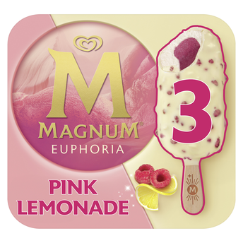 Image de Bâtonnets glacés MAGNUM euphoria pink lemonade x3