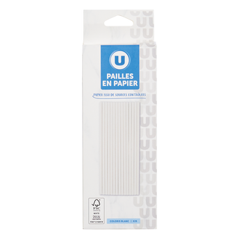 Image de U
Paille en papier blanche