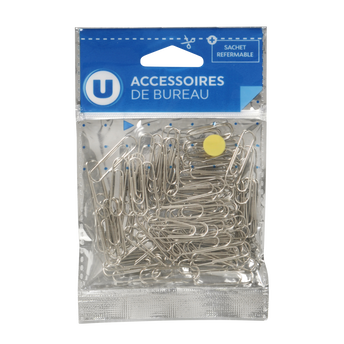 Image de U
Trombone galvanisé 26mm, 100 unités sous
