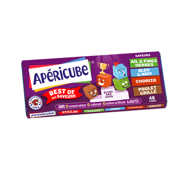 Apéricube Fromage Fondu Apéritif Apericube Best Of Des Saveurs - 48 Cubes 250g