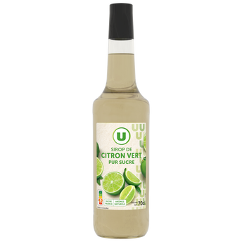 Image de U
Sirop citron vert, bouteille