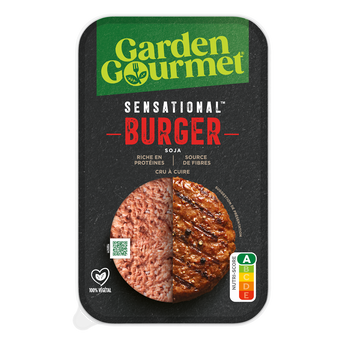 Image de Sensational Pavé Cru Nature Soja GARDEN GOURMET VEGETAL, boite de 2
