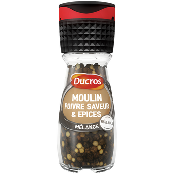 Image de Mélange de poivres et arômates "Saveur" DUCROS, moulin de