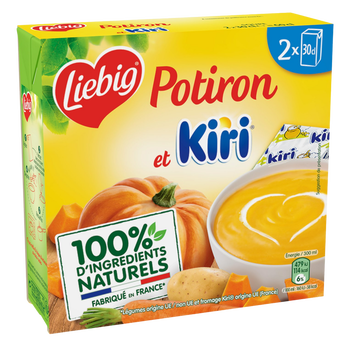 Image de Potage Doux Plaisirs de potiron au kiri LIEBIG, 2 briques de