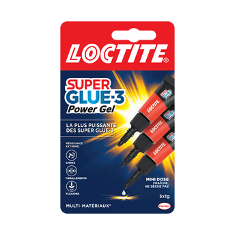 Image de Superglue-3 LOCTITE, power mini trio gel, 1gr
