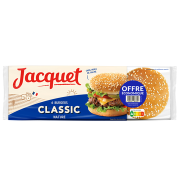 Jacquet Pain Hamburger Classic Nature Jacquet X6 330g Offre Économique