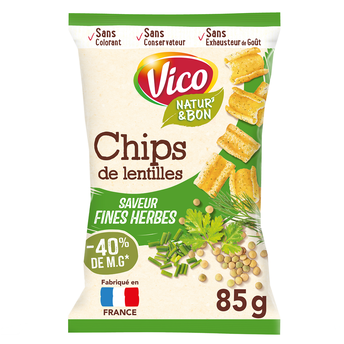 Image de Chips de lentilles et fines herbes Natur'& bon VICO