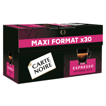 Carte Noire Café Capsules Carte Noire Espresso Intense N°9 - Compatible Nespresso - X30