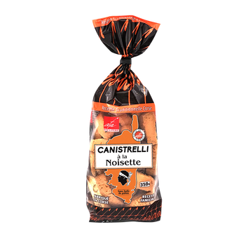 Image de Canistrelli Corsica à la noisette Biscuiterie d'Afa, sachet de