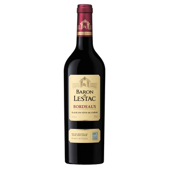 Image de Vin Rouge Bordeaux AOP, Vin rouge, Baron de Lestac 2020