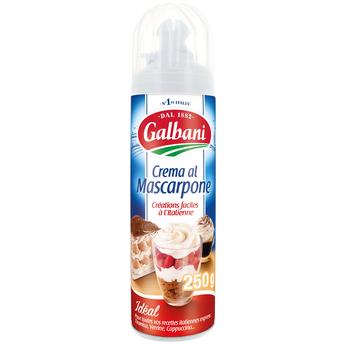 Image de Crème UHT sous pression mascarpone sucrée de matière grasse GALBANI33%