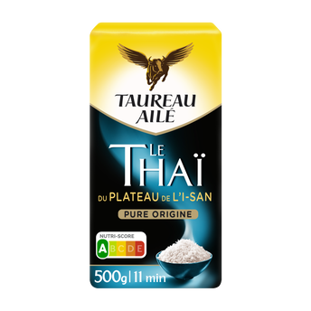 Image de Riz thaï du plateau de l'is-an TAUREAU AILE, étui de