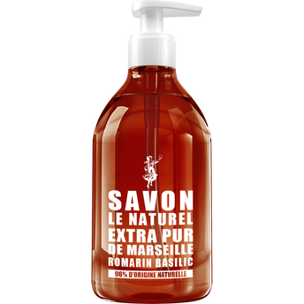 Image de Savon liquide au romarin SAVON LE NATUREL, pompe de