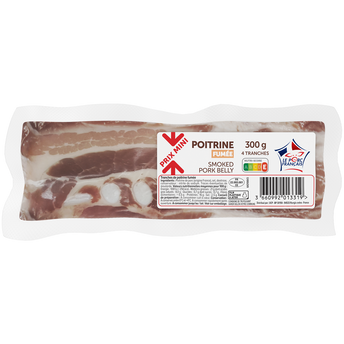 Image de Poitrine de porc fumée - 4 tranches