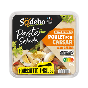 Sodeb'O Salade Pasta Poulet Caesar Sodebo 250g