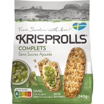 Image de Petits pains suédois complets Sans sucres ajoutés KRISPROLLS - Paquetde