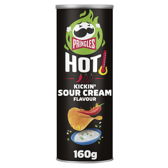 Image de Chips tuiles apéritif PRINGLES hot kickin'sour cream, tubo