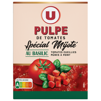 Image de U
Pulpe de Tomates spécial mijotés au basilic  paquet de