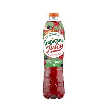 Image de Boisson pomme cassis framboise TROPICANA JUICY - bouteille