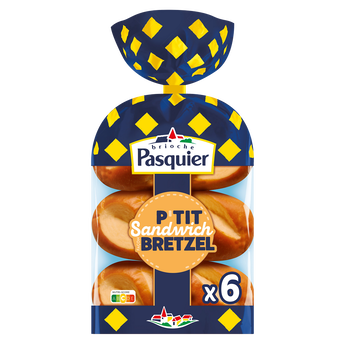 Image de Petits pains sandwichs façon bretzel BRIOCHE PASQUIER - x6