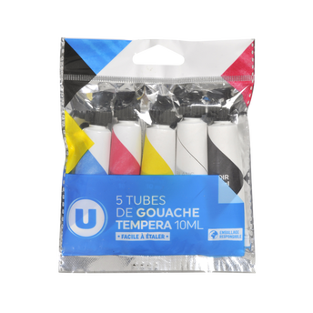 Image de U
Tube de gouache 10ml x5 coloris