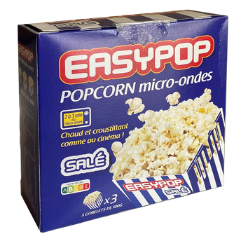 Image de Pop-corn salé micro-ondable, sachet 3 x