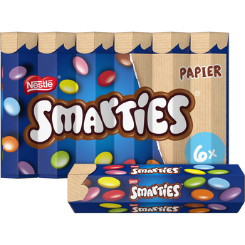Image de Bonbons de chocolat au lait SMARTIES - 6 tubes de