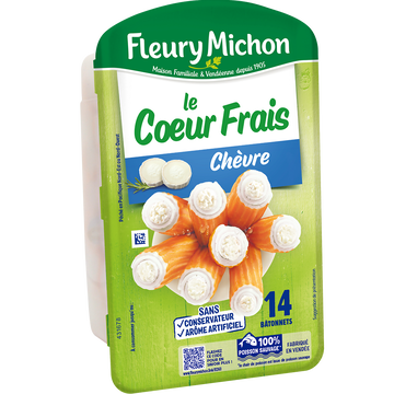 Fleury Michon Bâtonnets De Surimi Coeur De Chèvre Fleury Michon, X14 Soit 224g