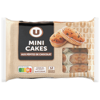 Image de U
Mini cakes aux pépites de chocolat  12 pièces