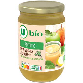 Image de U BIO
Purée de pommes sans sucres ajoutés
