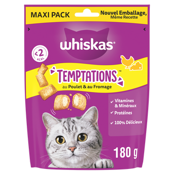 Image de Friandises temptations poulet fromage WHISKAS maxipaxk