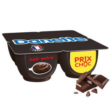 Danone Crème Dessert Chocolat Noir Danette - 4x125g