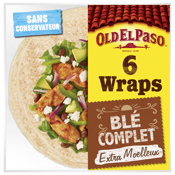 Image de Wraps de blé complet x6 OLD EL PASO