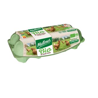 Image de Oeufs Bio Plein Air MATINES - Boîte de