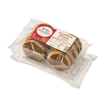 Image de Gaufres fines pur beurre à la cassonade BISCUITERIE BOURDON, paquet