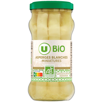 Image de U BIO
Asperges blanches miniatures  Bocal 21cl