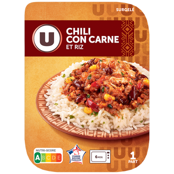 Image de U
Chili con carne et riz