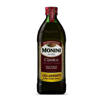 Monini Huile D'olive Extra Vierge Classico Monini 75cl+33% Offert